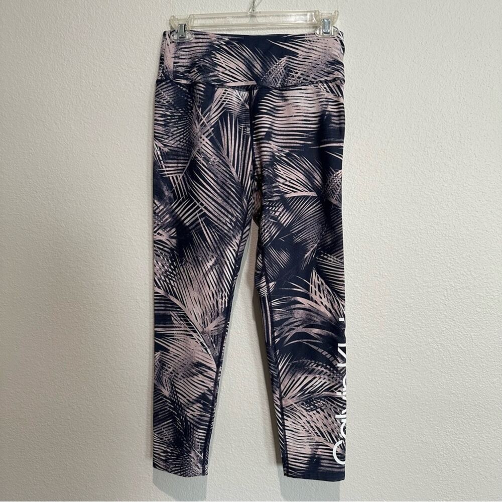 Calvin Klein Performance Palm Leaf Leggings SZ M